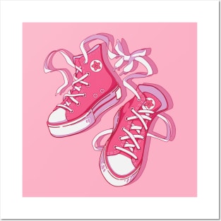 The cute pink shoes Posters and Art